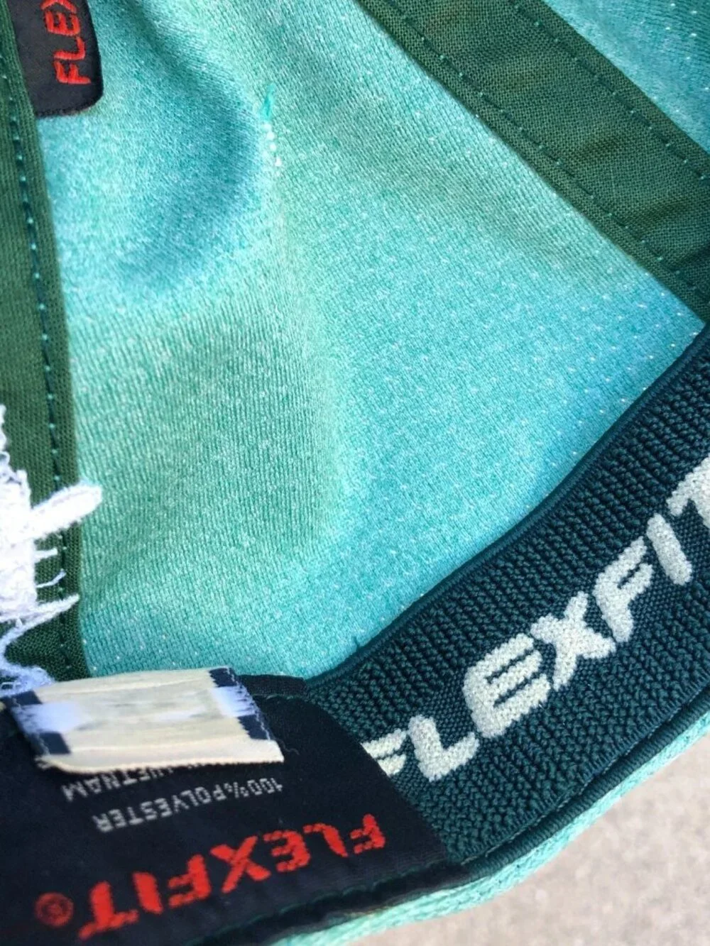 Vintage TRAVIS MATHEW Fitted Hat Men's L/XL Green FlexFit Cap Golf